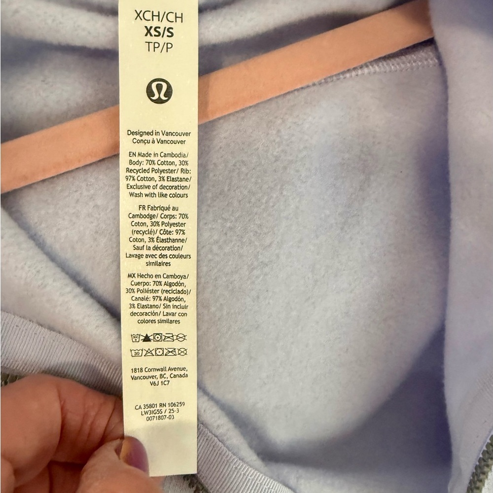 Lululemon Scuba oversized Full zip hoodie size XS/S - Picture 8 of 10